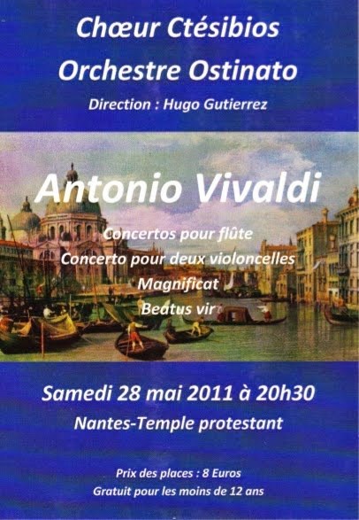 Affiche du concert du 28 mai 2011, Nantes
