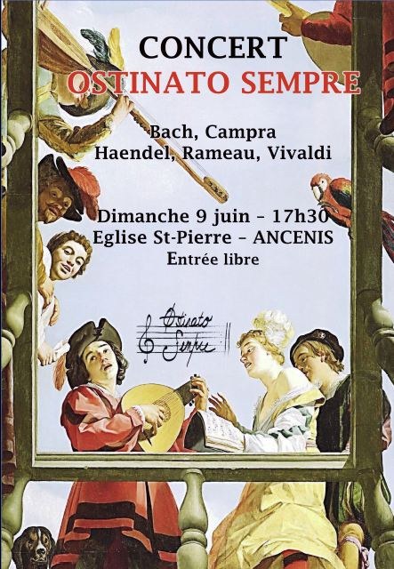 Affiche du concert du 9 juin 2019, Ancenis