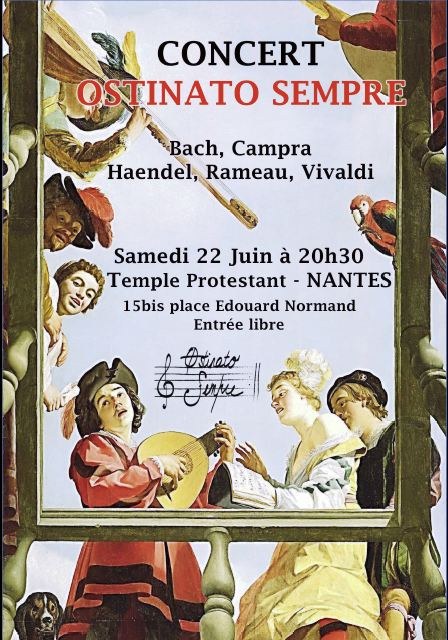 Affiche du concert du 22 juin 2019, Nantes