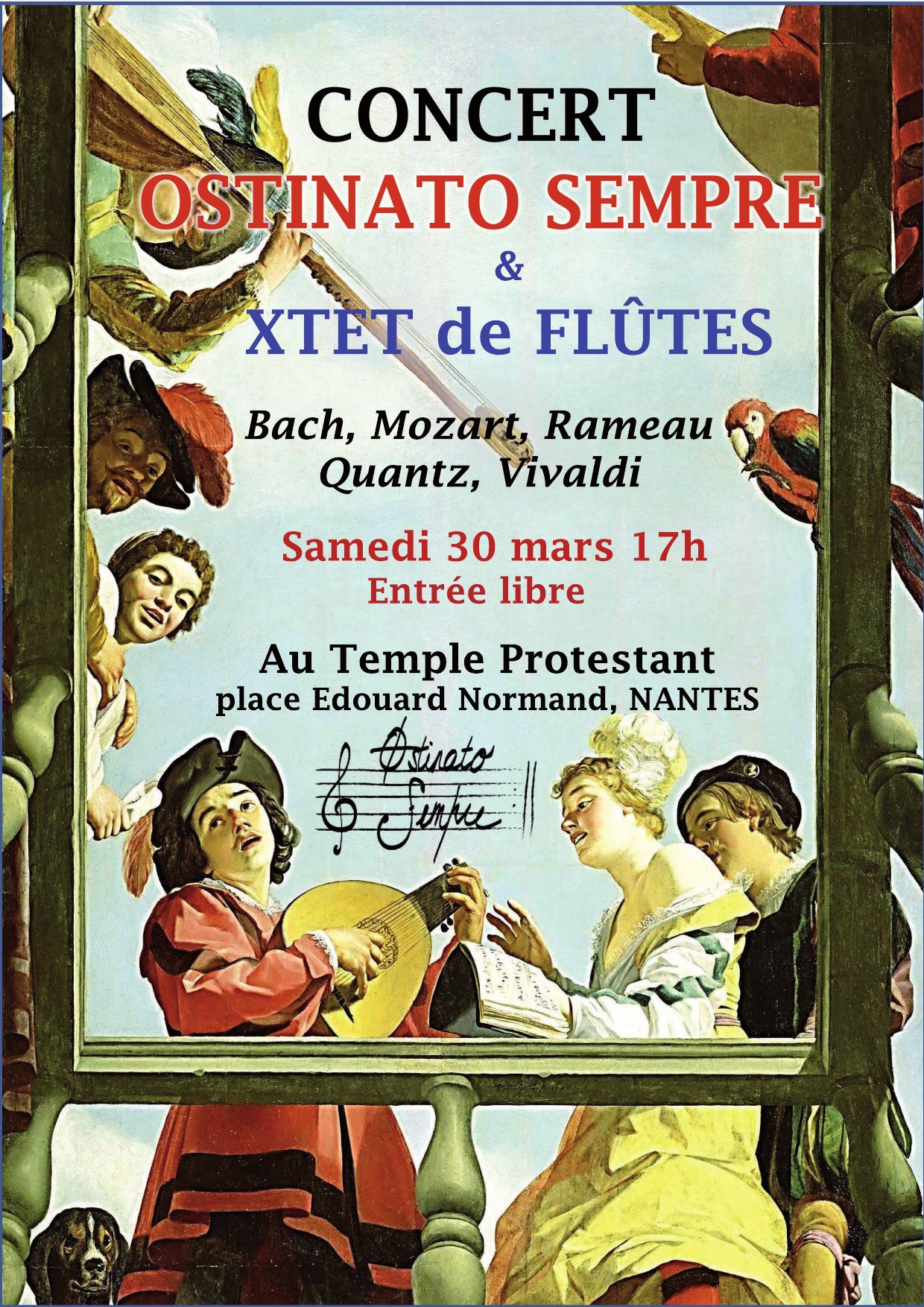 Affiche du concert du 30 mars 2024, Nantes