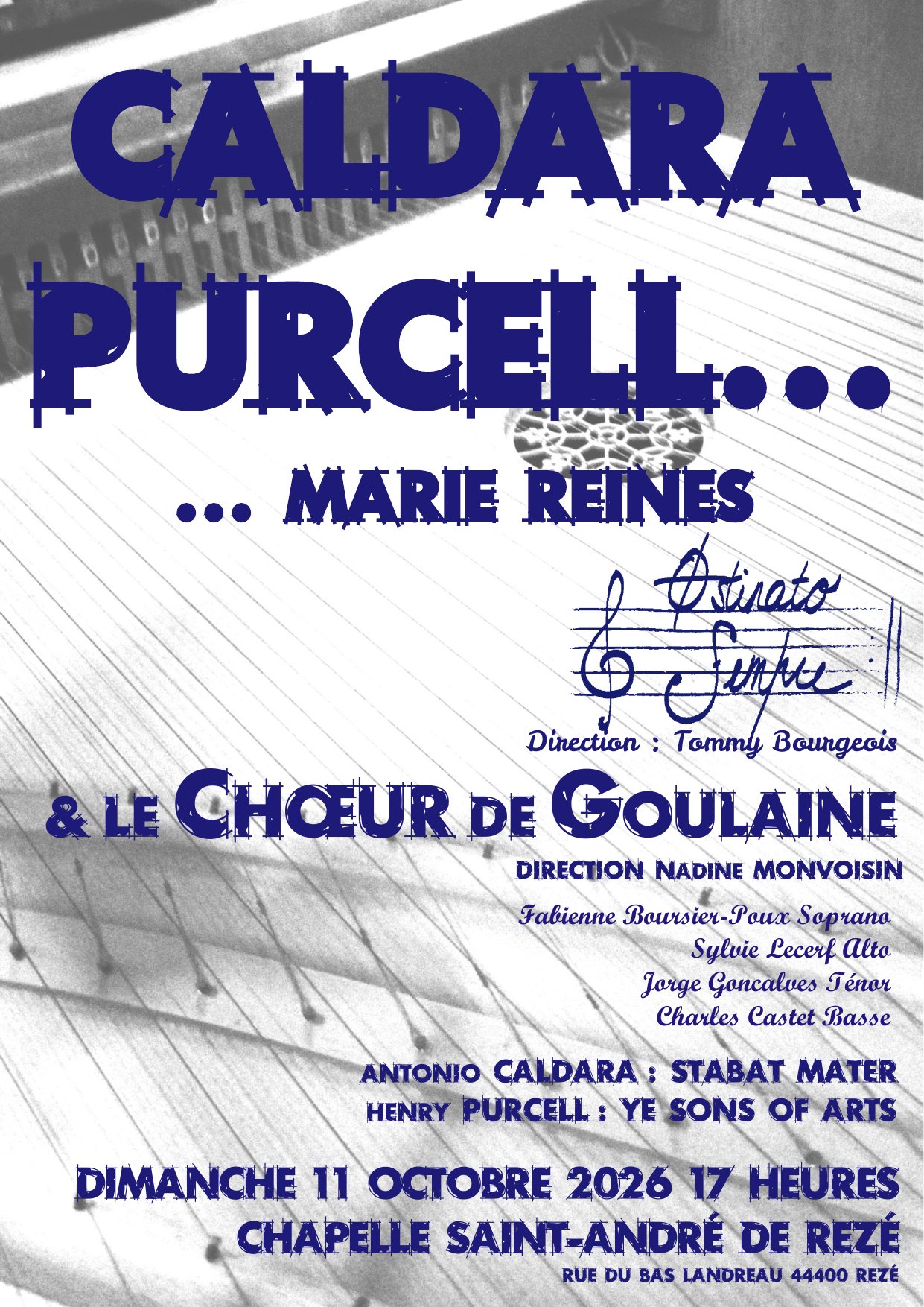 Affiche du concert du 11 octobre 2026, Rezé
