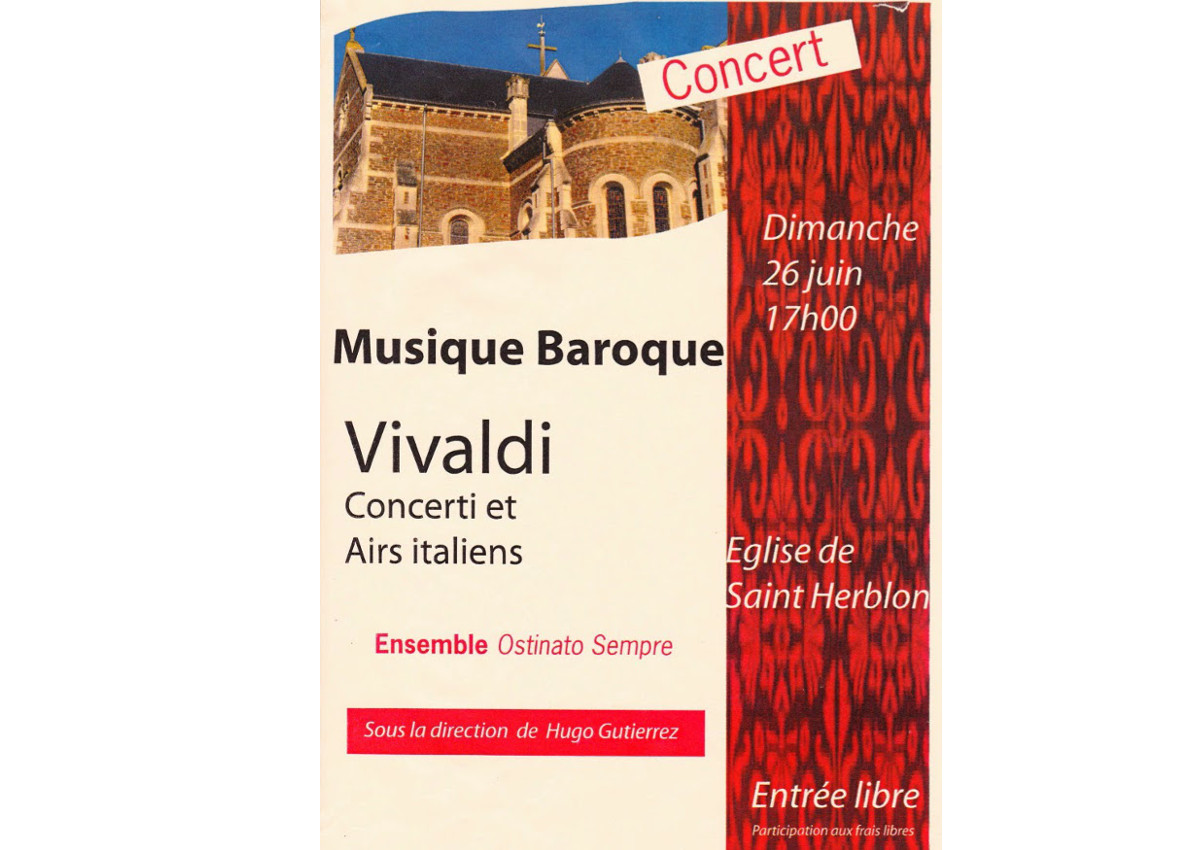 Affiche du concert du 26 juin 2011, Saint-Herblon